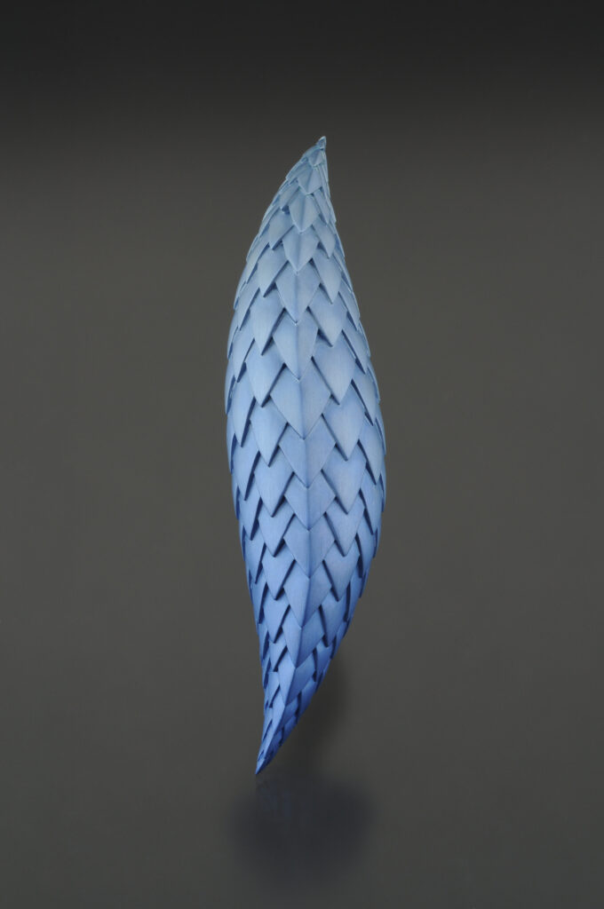 Jon M Ryan carved aluminum brooch